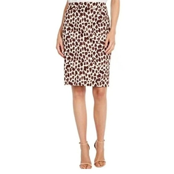 NEW J.Crew No. 2 pencil skirt giraffe print lined Re-Imagined Collection Sz 00 - Picture 13 of 13